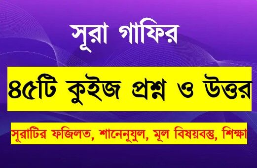 You are currently viewing সূরা গাফির সম্পর্কে ৪৫টি কুইজ প্রশ্ন সহ বিস্তারিত